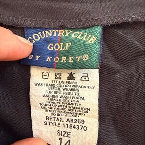 Koret Women's Black Vintage Golf Pants